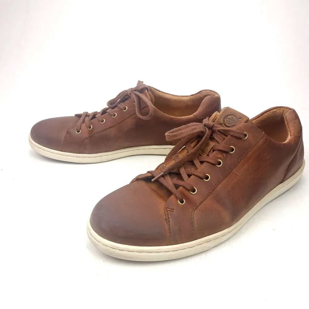 Born Allegheny II Shoes Mens 13 M Brown Leather Lace Up Comfort Casual Sneakers